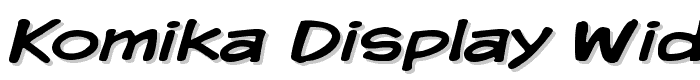 Komika Display Wide font